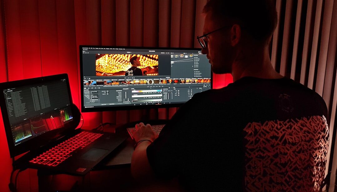 professional video editing interface
