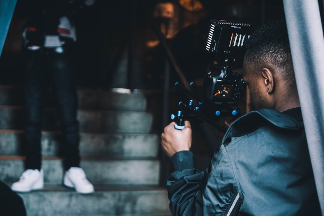 cinema camera on set