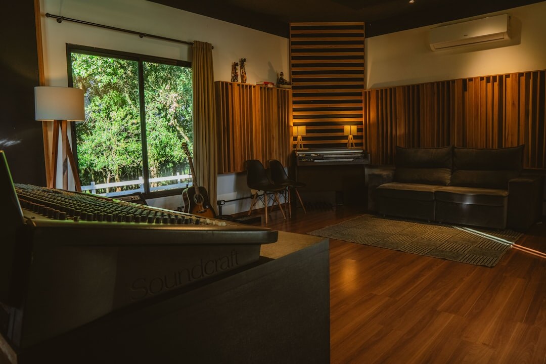 post production editing room