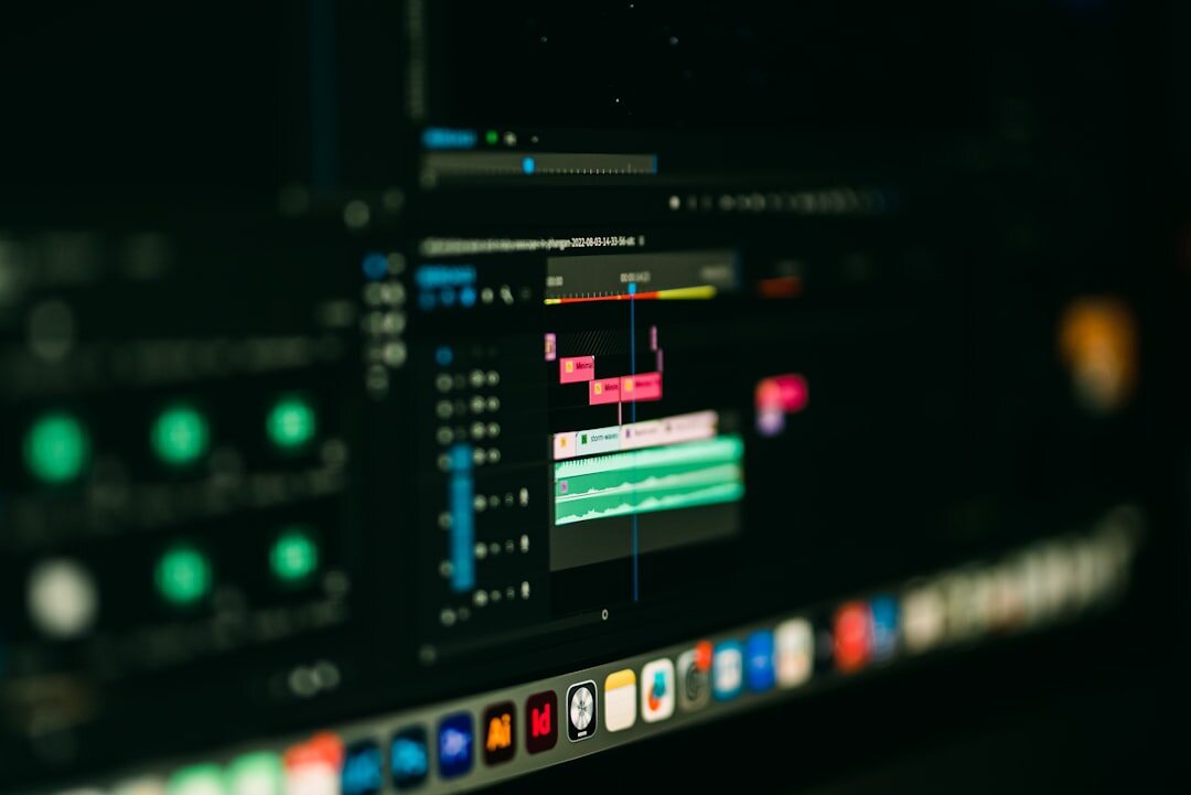 video editing software screen